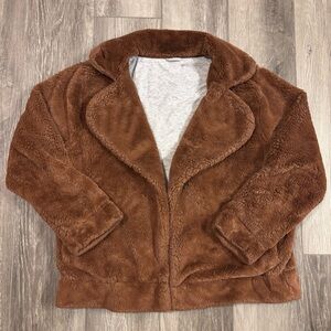 🤎Aerie🤎Brown Faux Fur Jacket